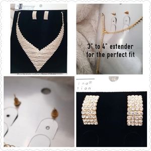 3 Stunning Rhinestone Necklace Sets